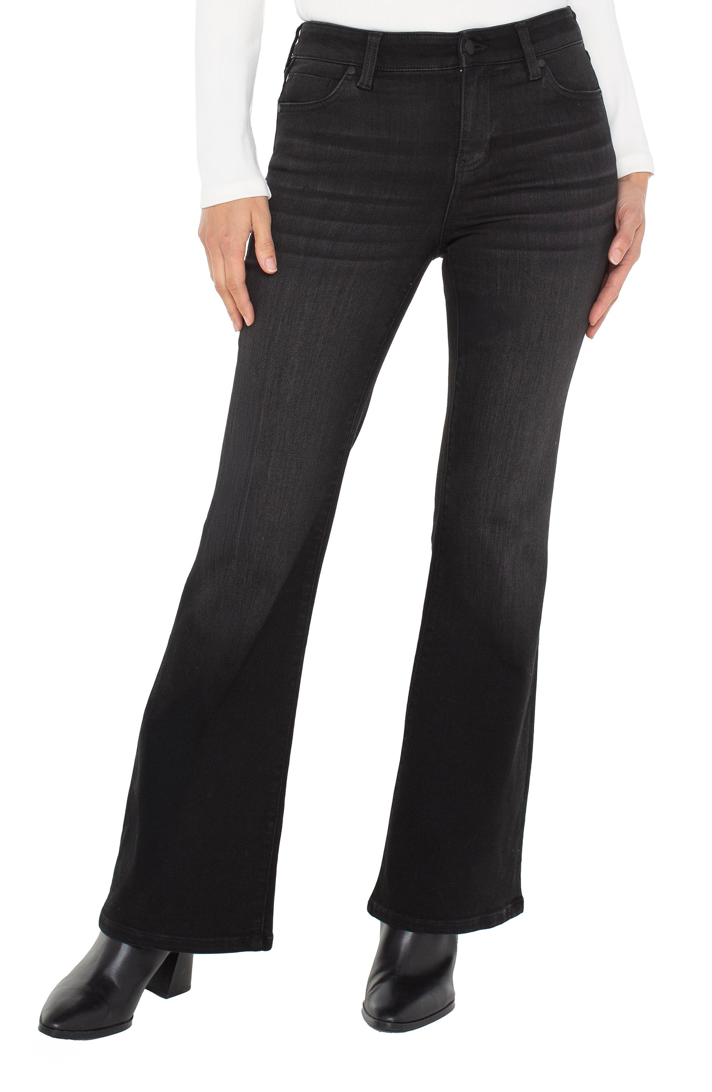 Liverpool Hannah Flare (30" inseam) (Heron Lake)