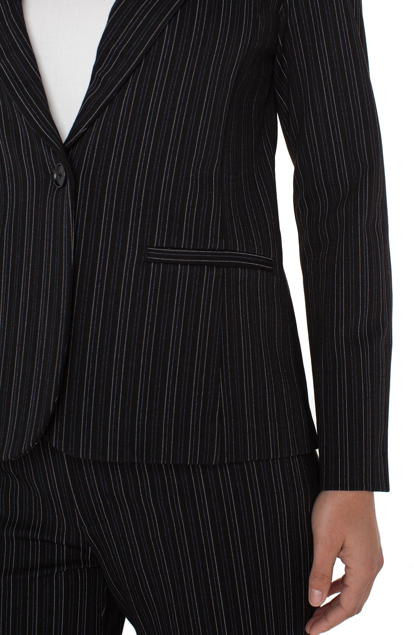 Liverpool Fitted Blazer (Hint of Navy Stripe)
