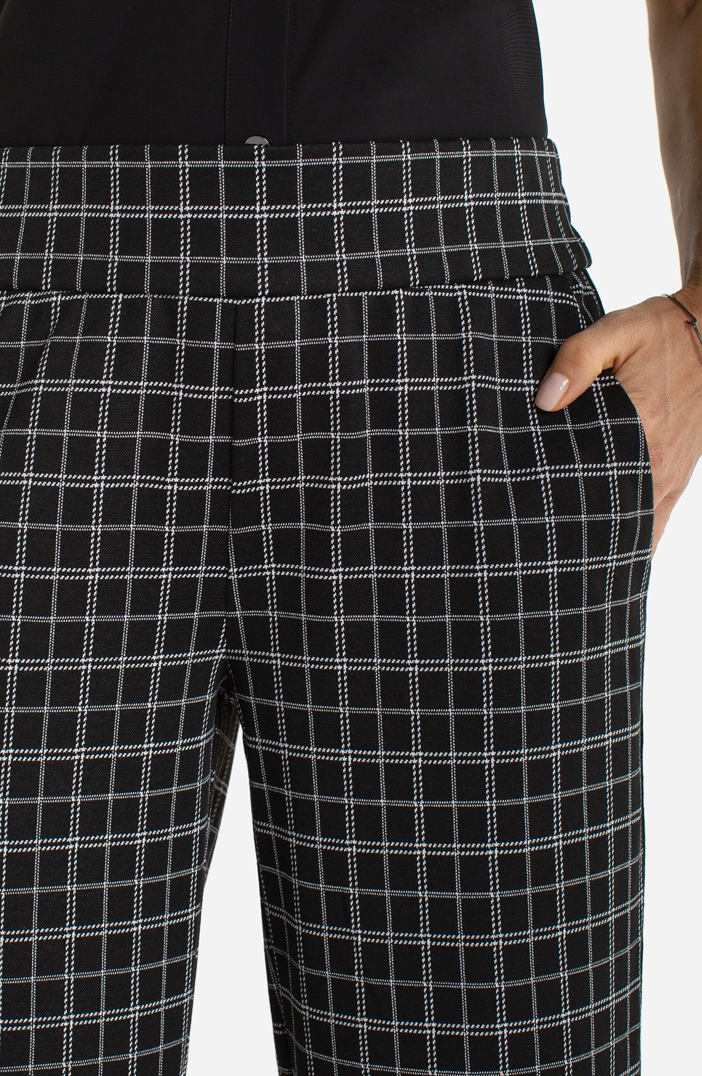 Liverpool Mabel Pull On Crop Stovepipe W/ Stripe