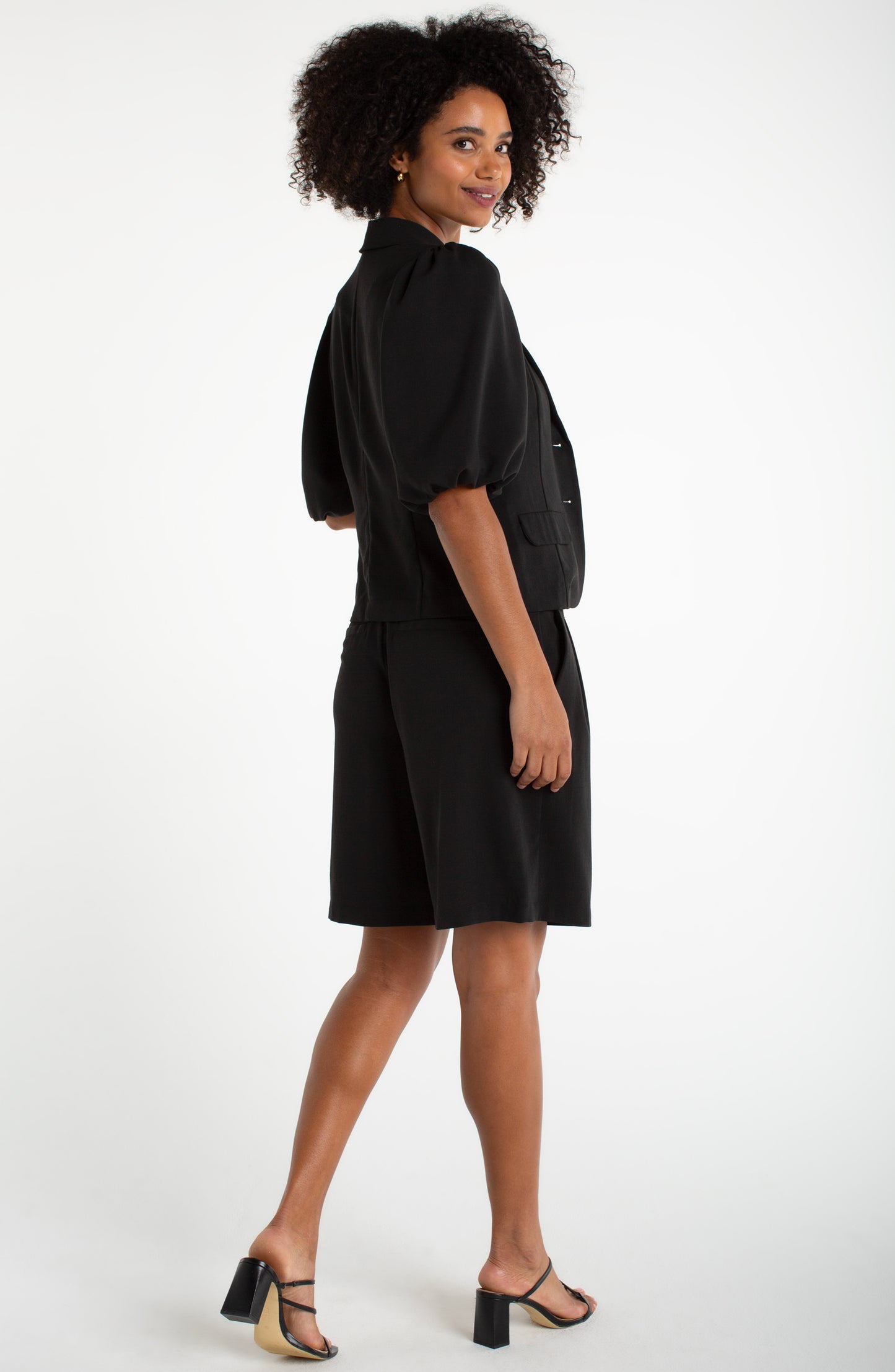 Liverpool Balloon Sleeve Blazer (Black)