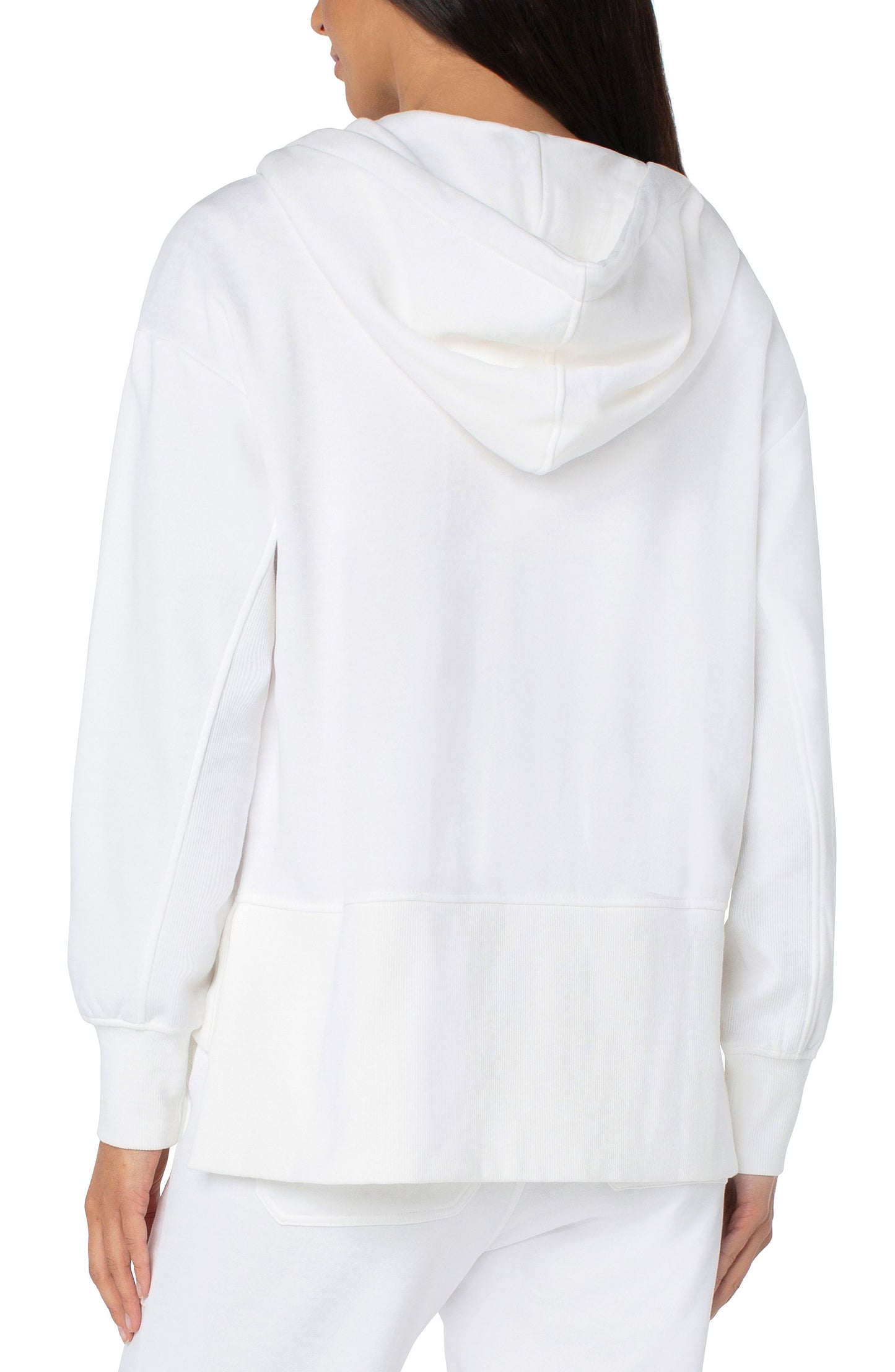 Liverpool's Seamed Full Zip Hoodie (Vintage White)