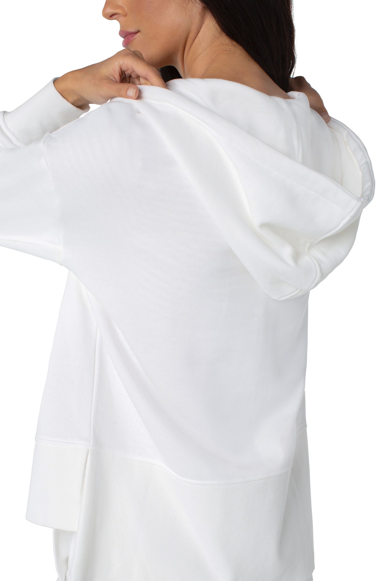 Liverpool's Seamed Full Zip Hoodie (Vintage White)