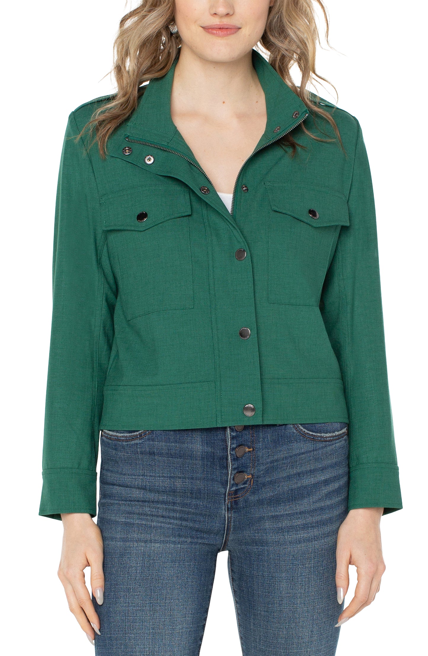 Liverpool Utility Crop Jacket (Serpentine)