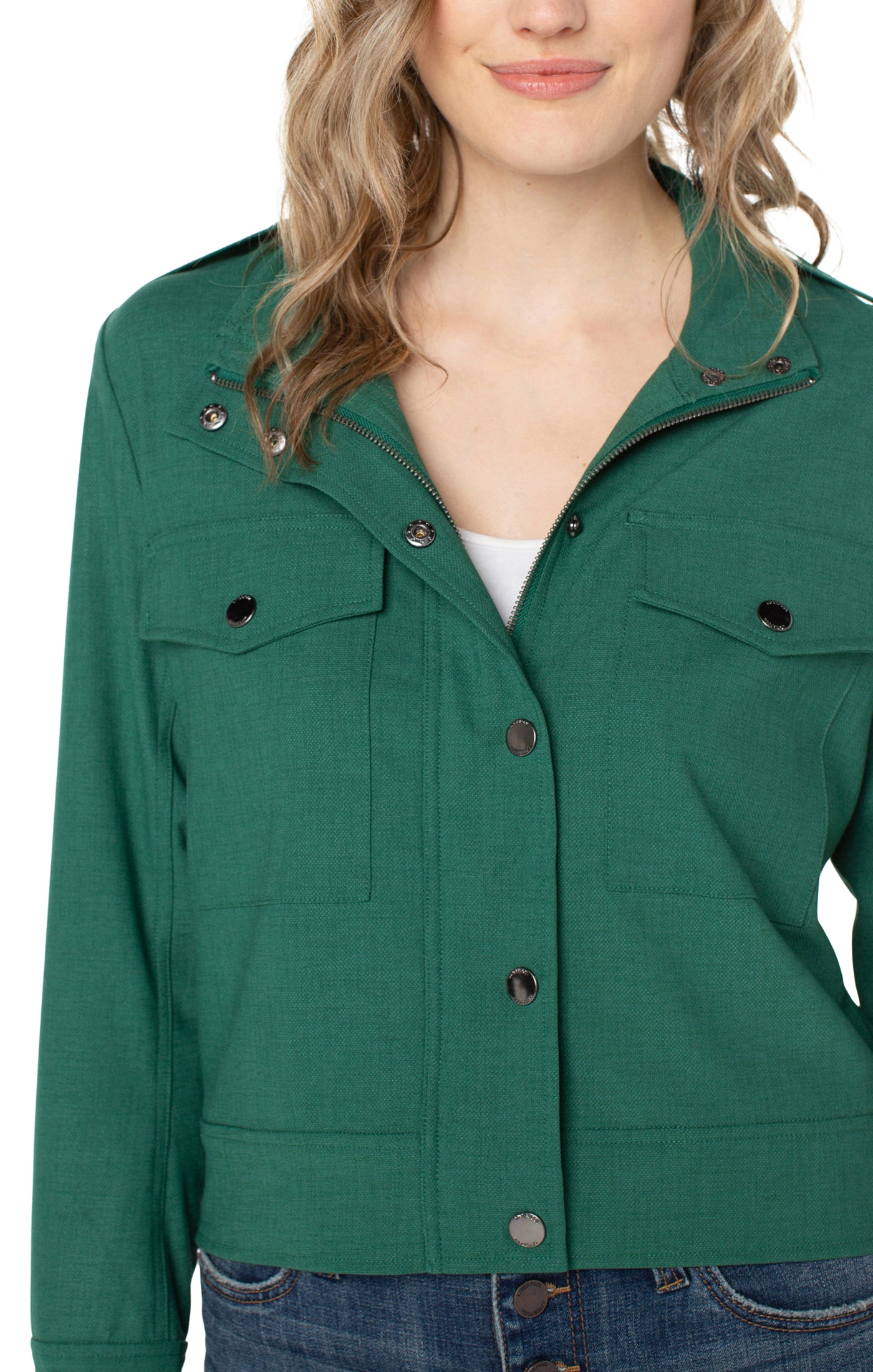 Liverpool Utility Crop Jacket (Serpentine)