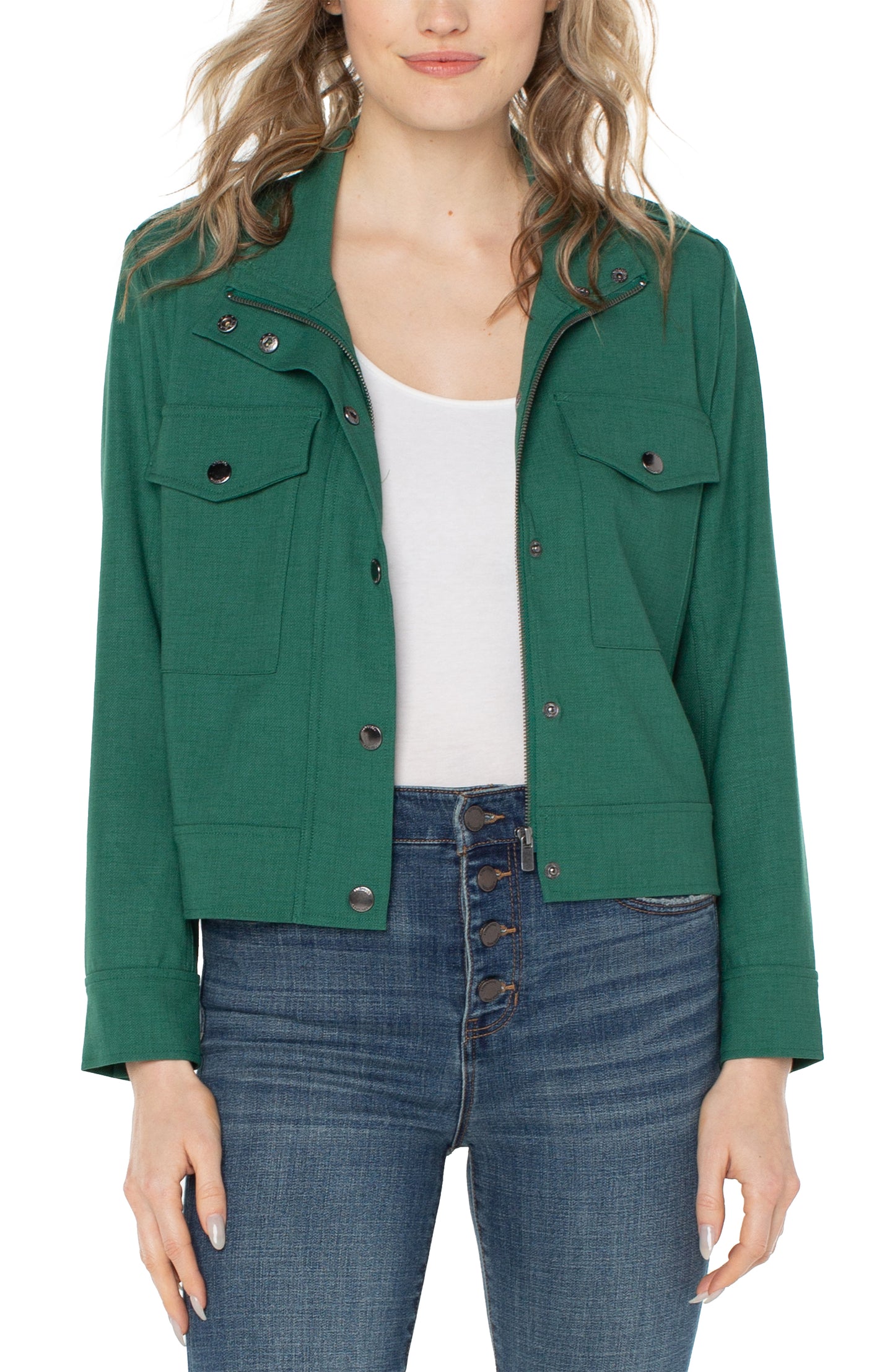 Liverpool Utility Crop Jacket (Serpentine)