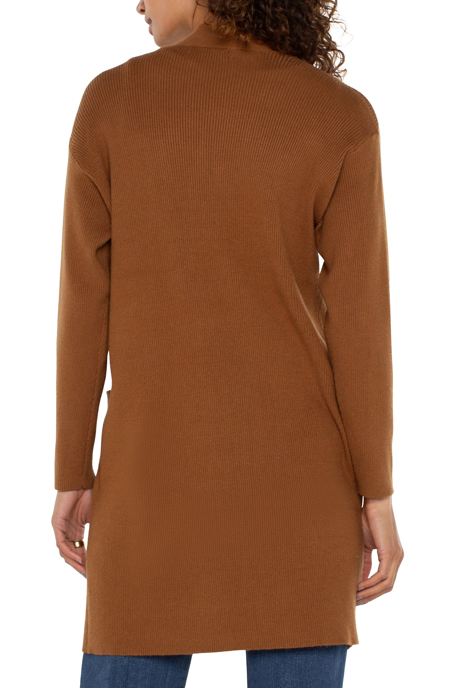 Liverpool Open Front Cardigan Sweater (Tumeric)