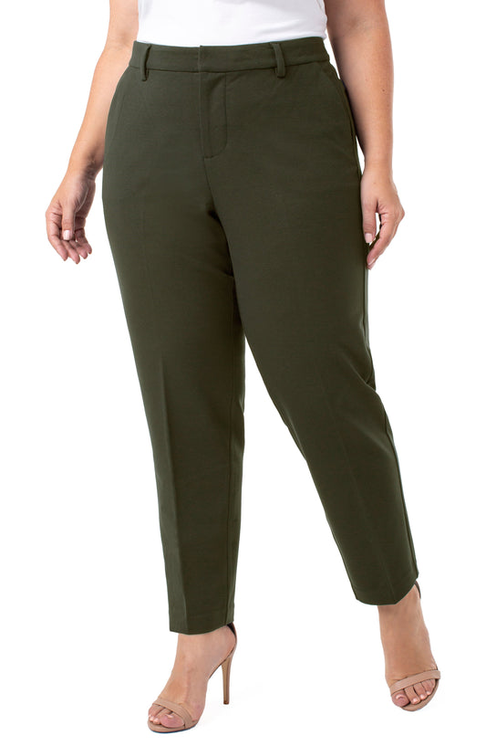 Liverpool Kelsey Trouser Plus Size 29" inseam (Olive Branch)