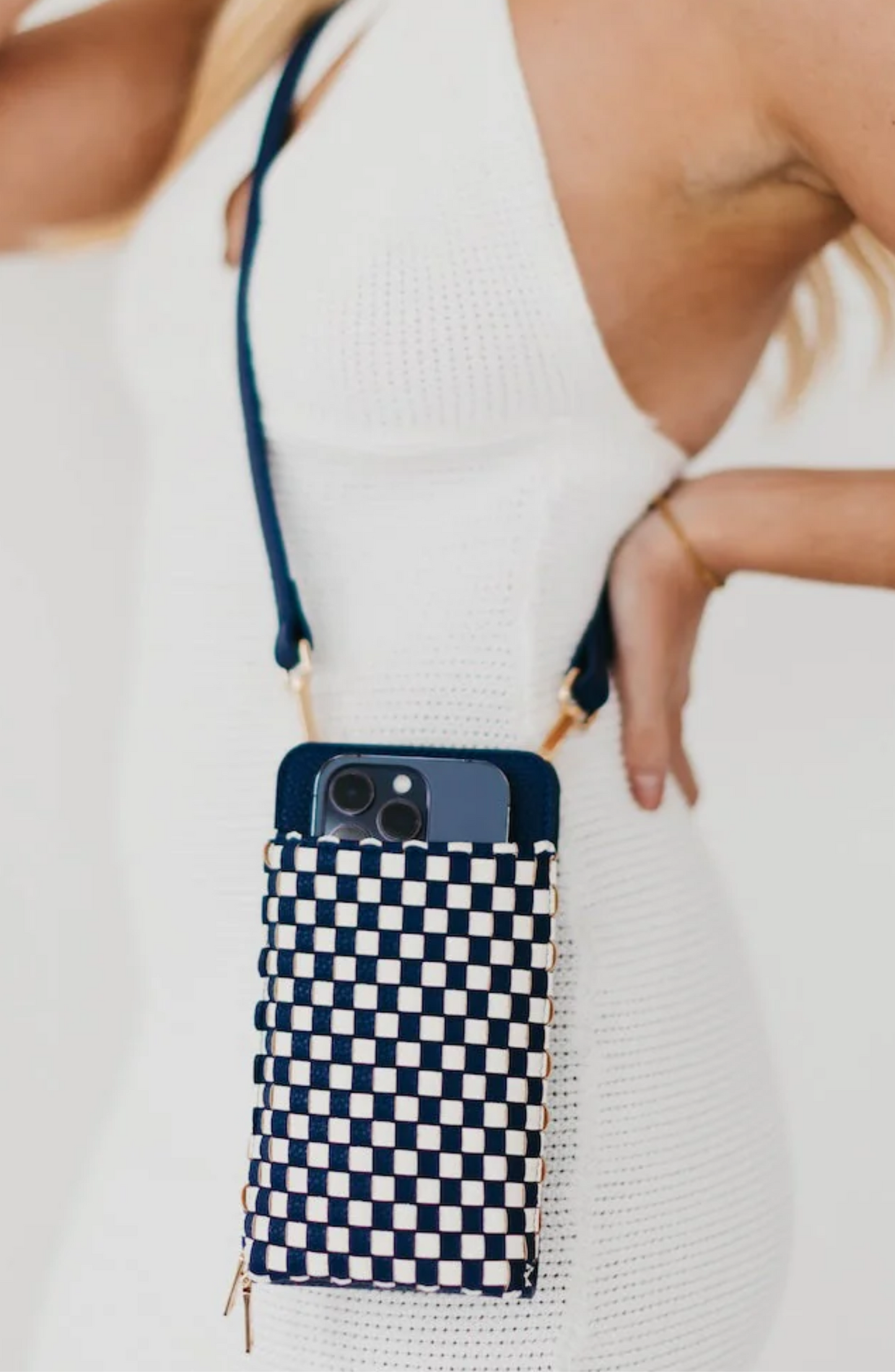 Woven Double Duty Phone Bag