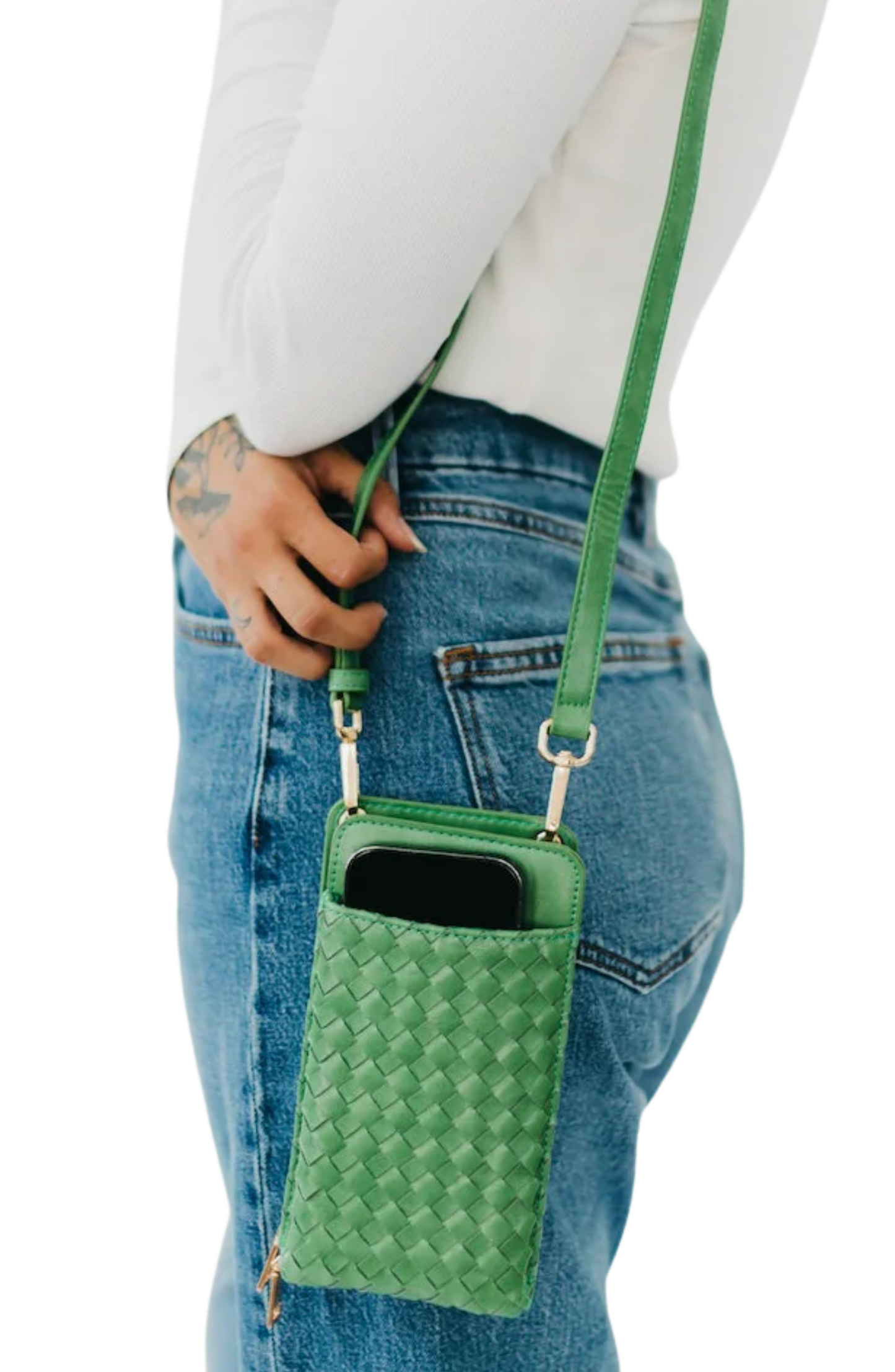 Woven Double Duty Phone Bag