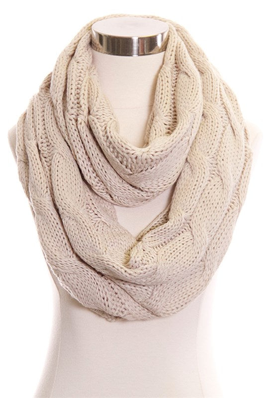 CC Knitted Infinity Scarf