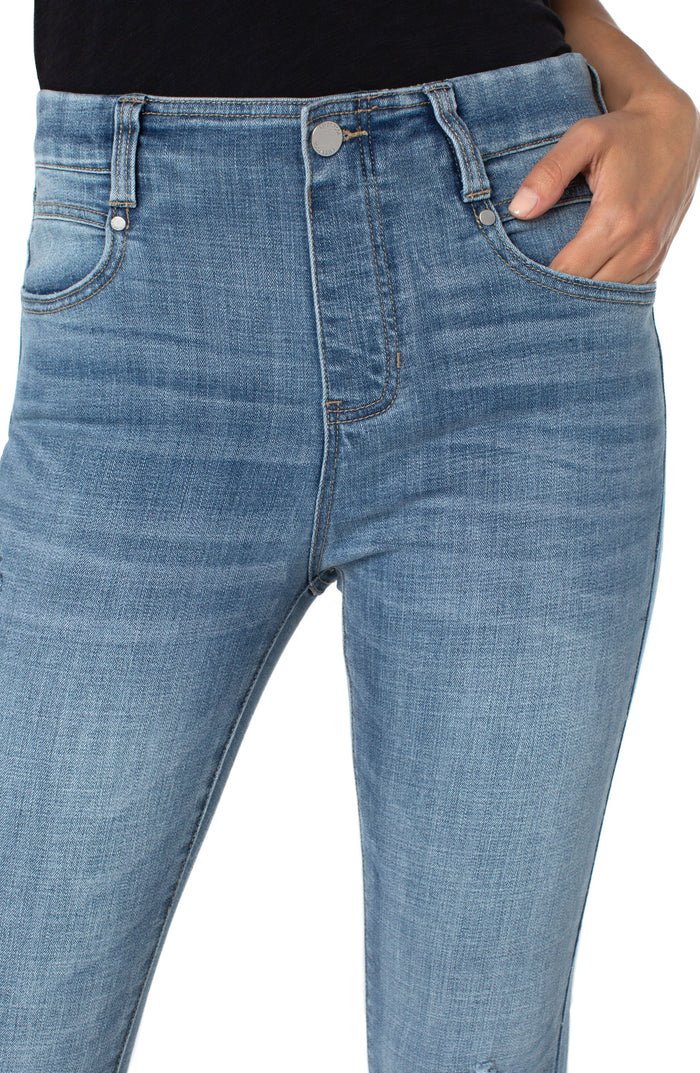 Liverpool Gia Glider Ankle Skinny Pull-on Jeans (28" inseam) (Atmore)