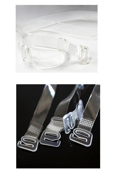 Clear adjustable bra straps