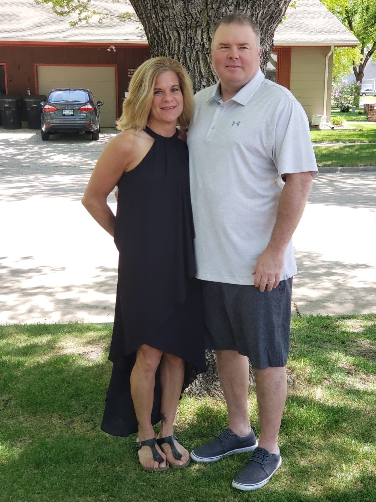 Hi-Lo draped dress