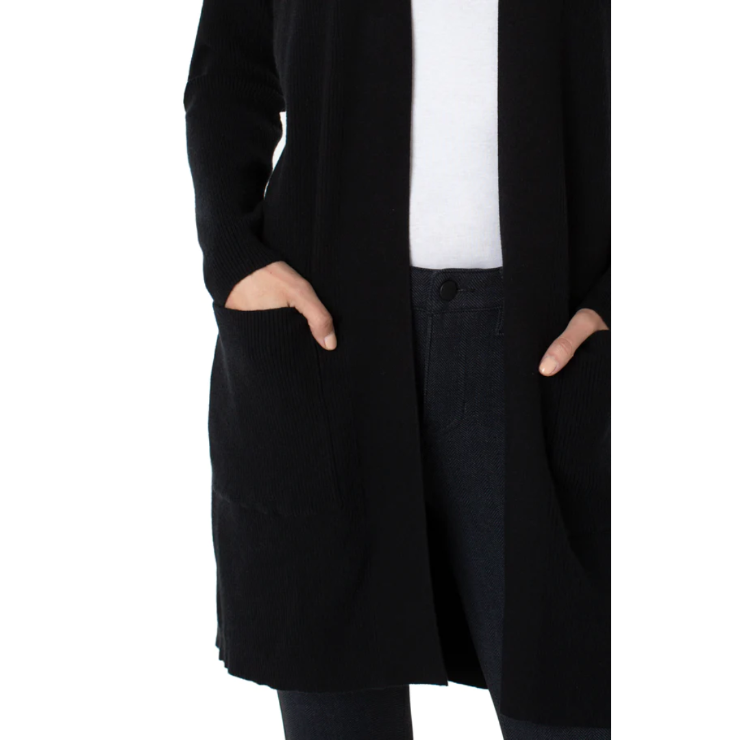Liverpool Open Front Cardigan Sweater (Solid Colors)