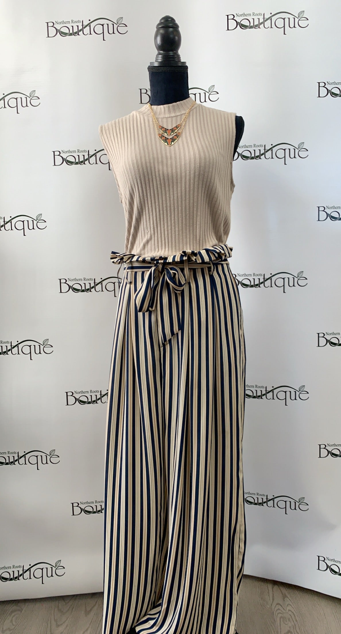 Paper Bag Palazzo Pants