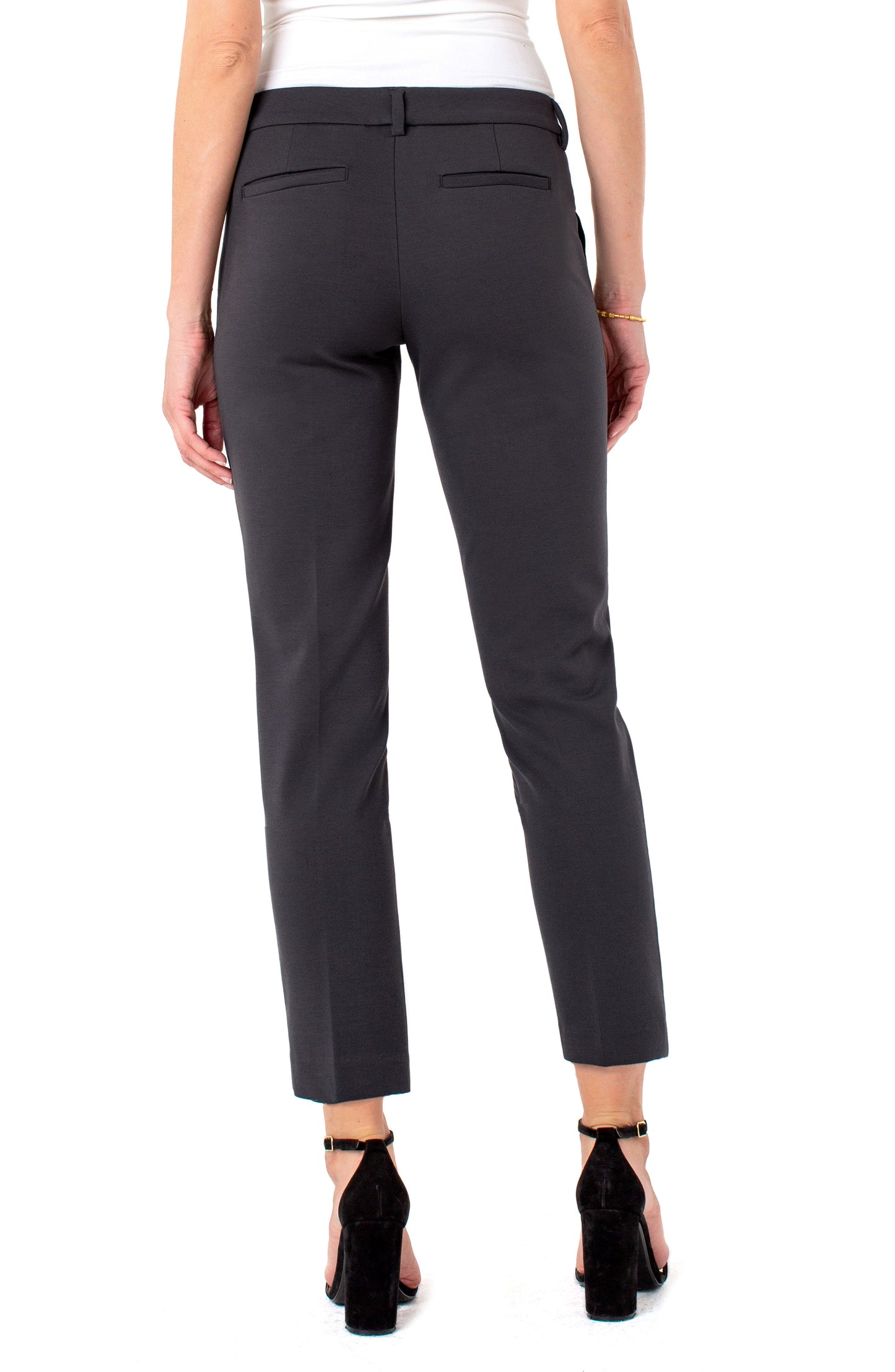 Liverpool Kelsey Knit Trouser (Dark Shadow Grey)