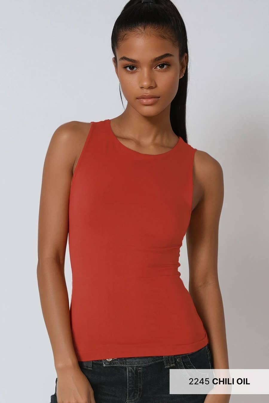 Nikibiki Clean Line Boat Neck Tank Top