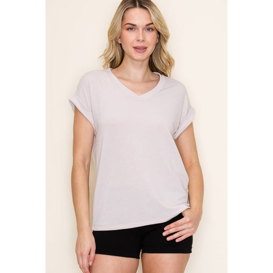 French Terry Solid Color Top