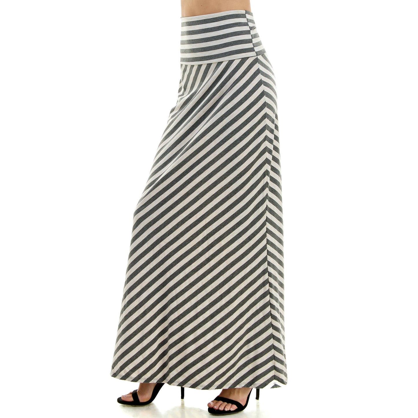 High Waist Maxi Basic Skirt
