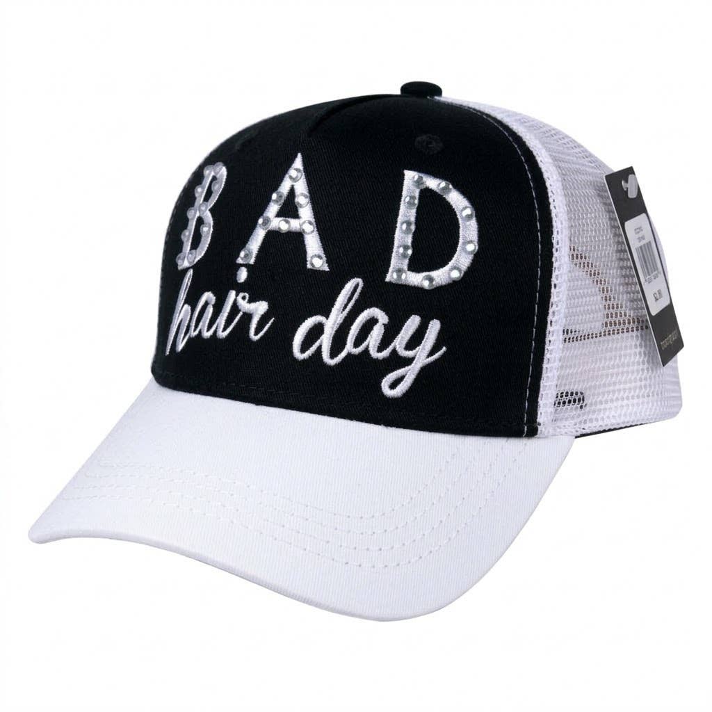 Sassy & Bling Trucker Hats Bad Hair Day