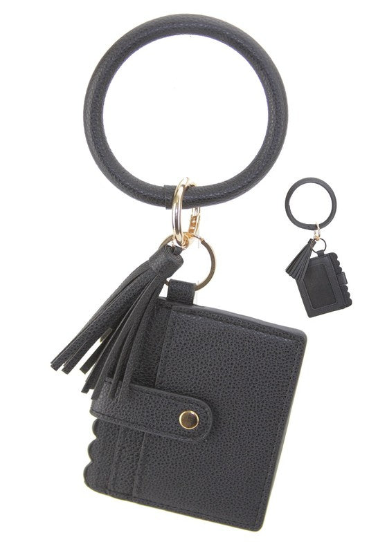 Bangle Keychain and Wallet with ID Window