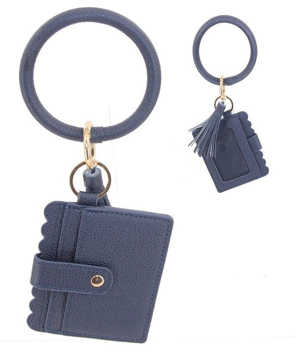 Bangle Keychain and Wallet with ID Window