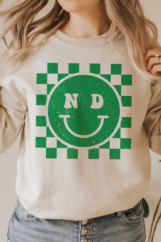 North Dakota Checker Face Sweatshirt