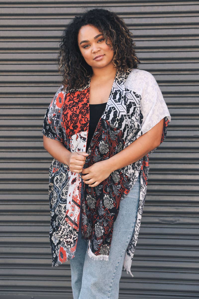 Floral Patchwork Kimono