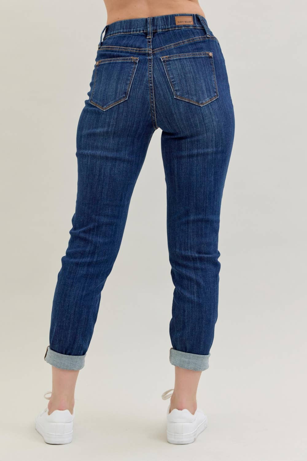 Judy Blue High Waisted Pull-on Double Cuff Slim (28 1/2" to 32" inseam)