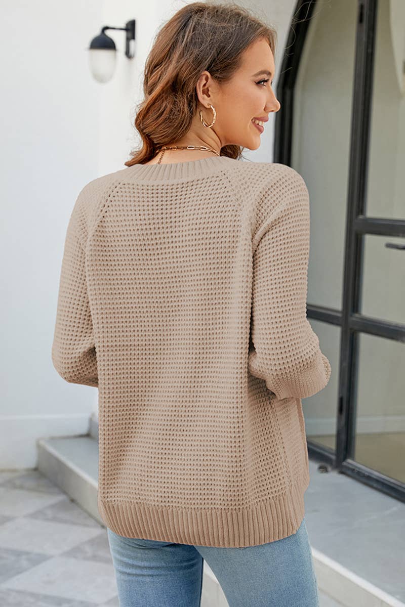 Zip-Up Long Sleeve Cardigan