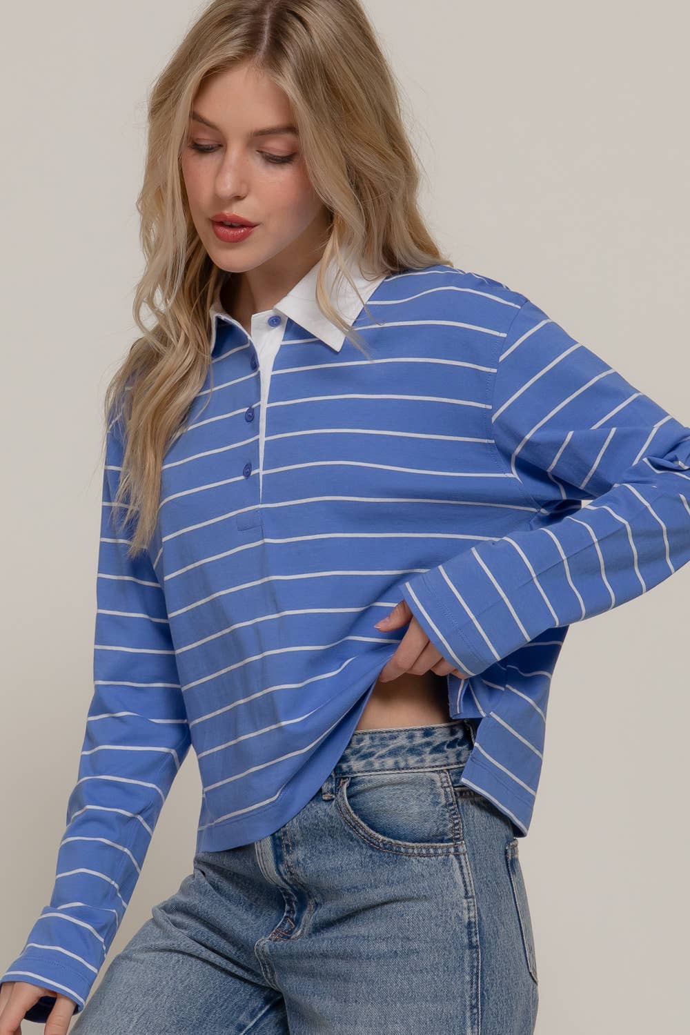 Long Sleeve  Polo Shirt