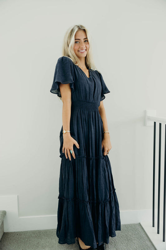 The Taylor Dress in Vintage Blue