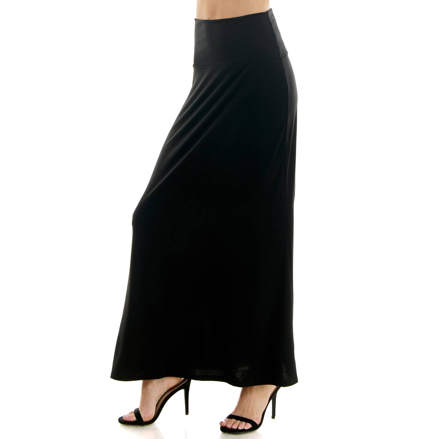 High Waist Maxi Basic Skirt