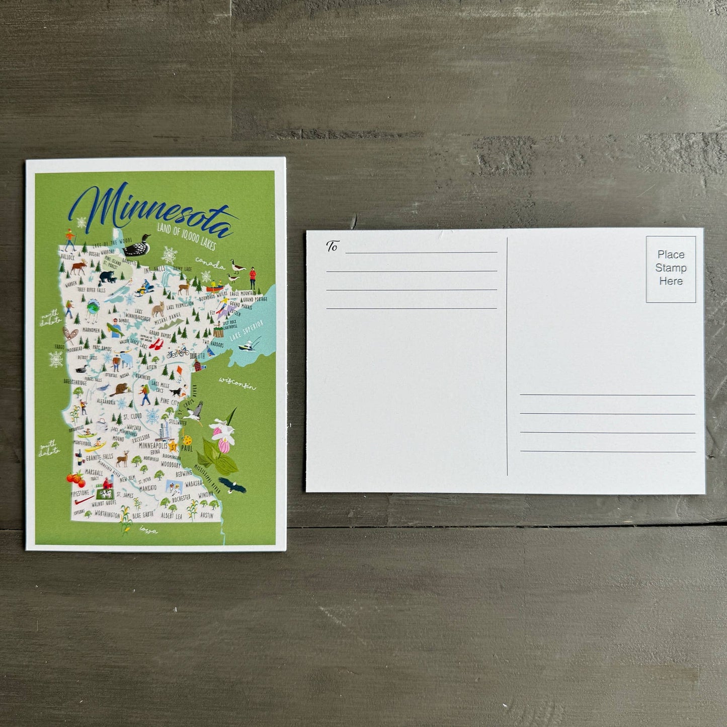 Minnesota 4" x 6" Postcard