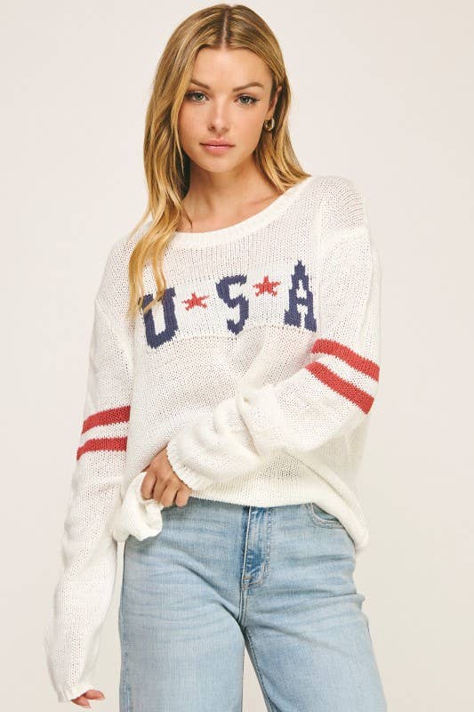 American USA Graphic Sweater