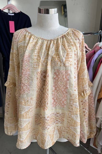 Long Sleeve Floral Blouse