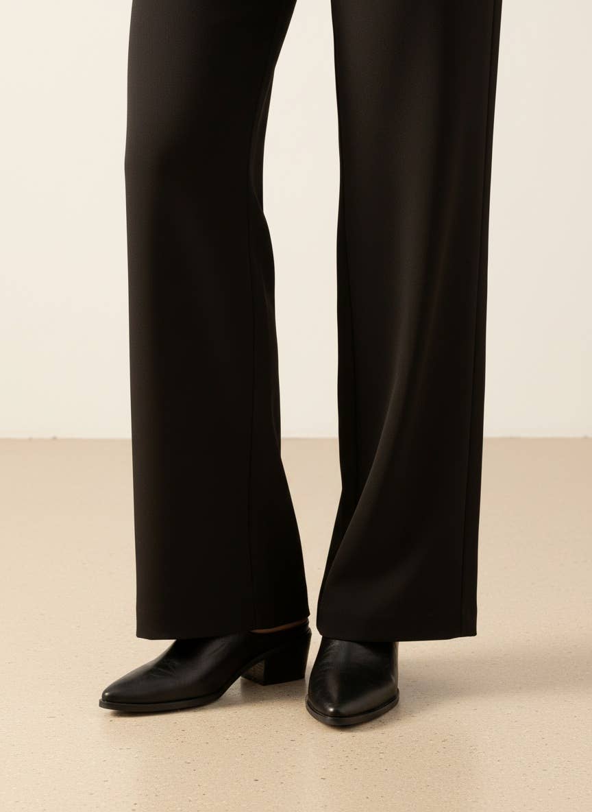 Gina Pointed Toe Mule Bootie with Stacked Heel