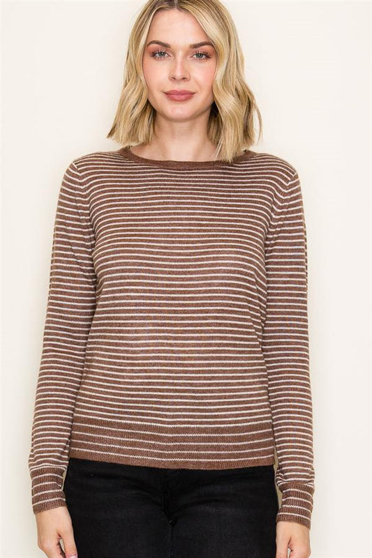 Striped Pullover Sweater