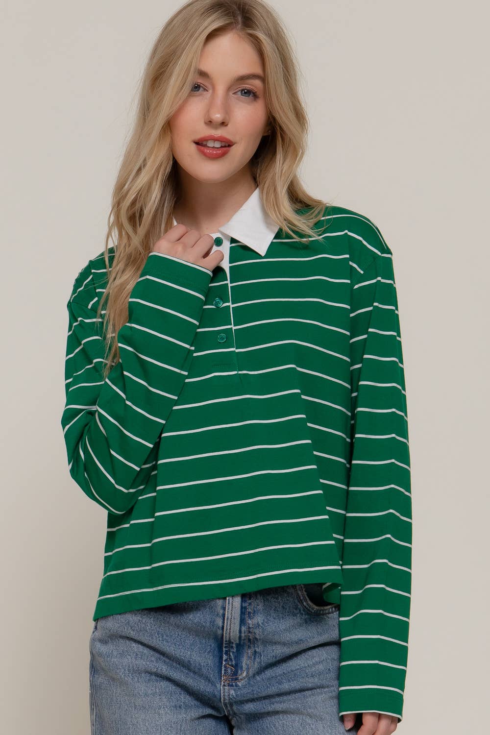 Long Sleeve  Polo Shirt