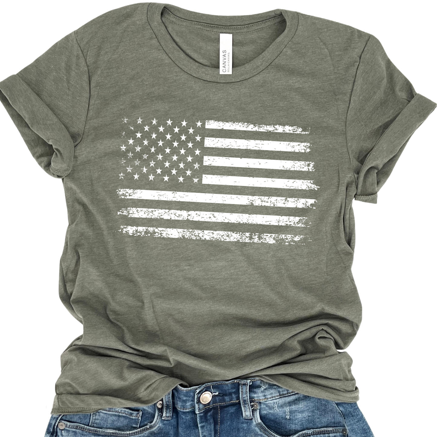 Distressed American Flag T-Shirt