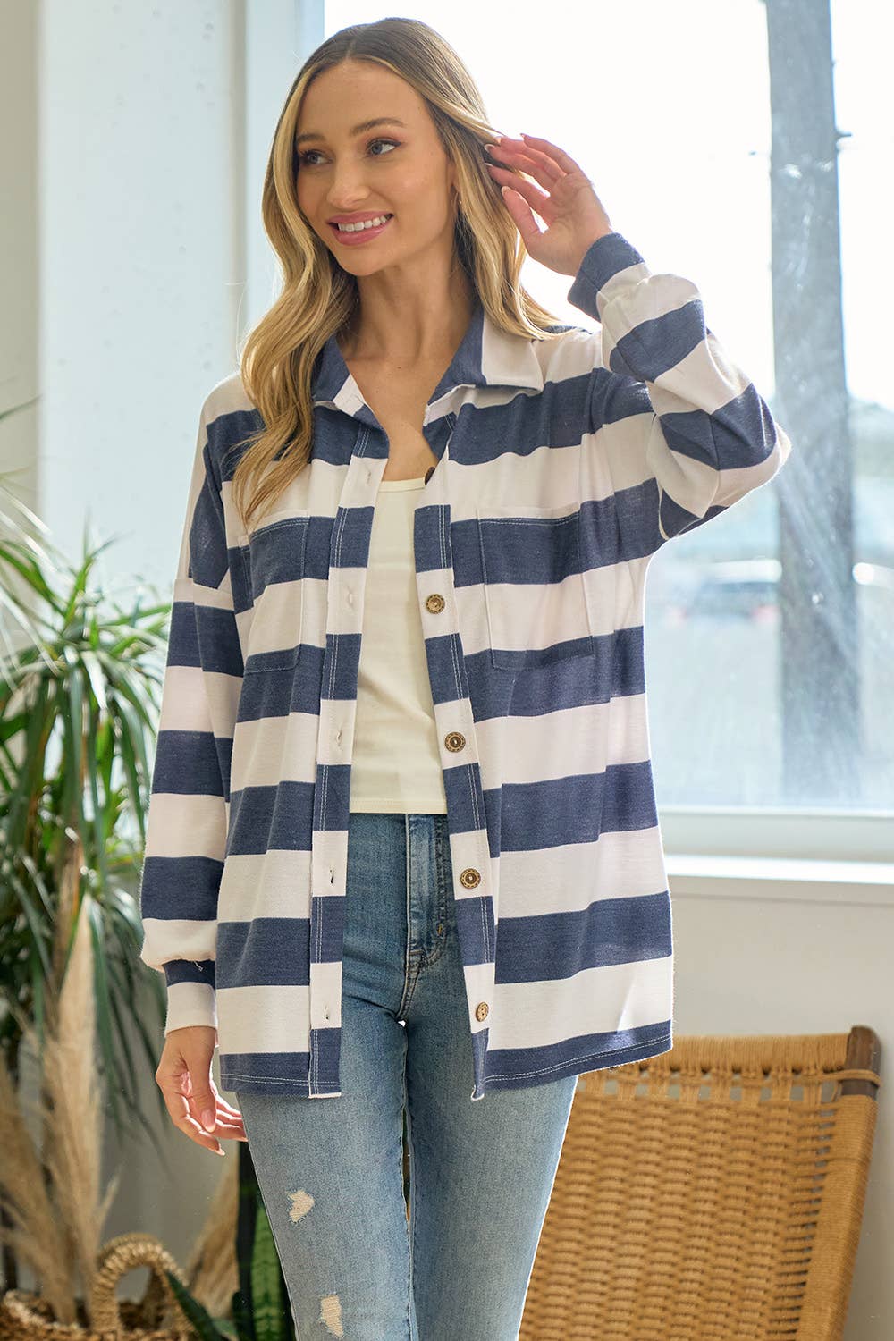 Modern Cabin Spring Shacket