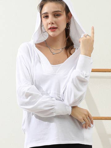 Basic Lightweight Pullover Hoodie Sweatshirt (Regular & Plus Size)