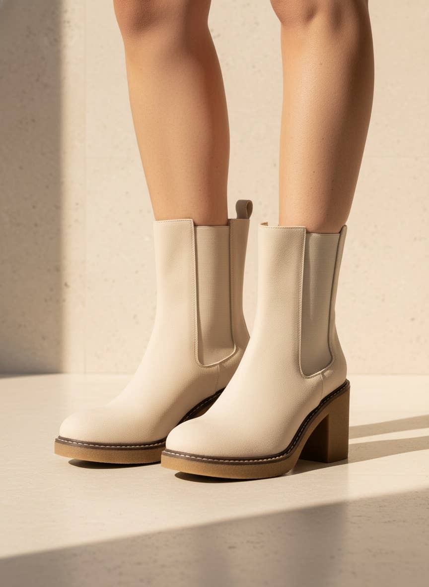 Colt Mid Shaft Chelsea Boots with Block Heel
