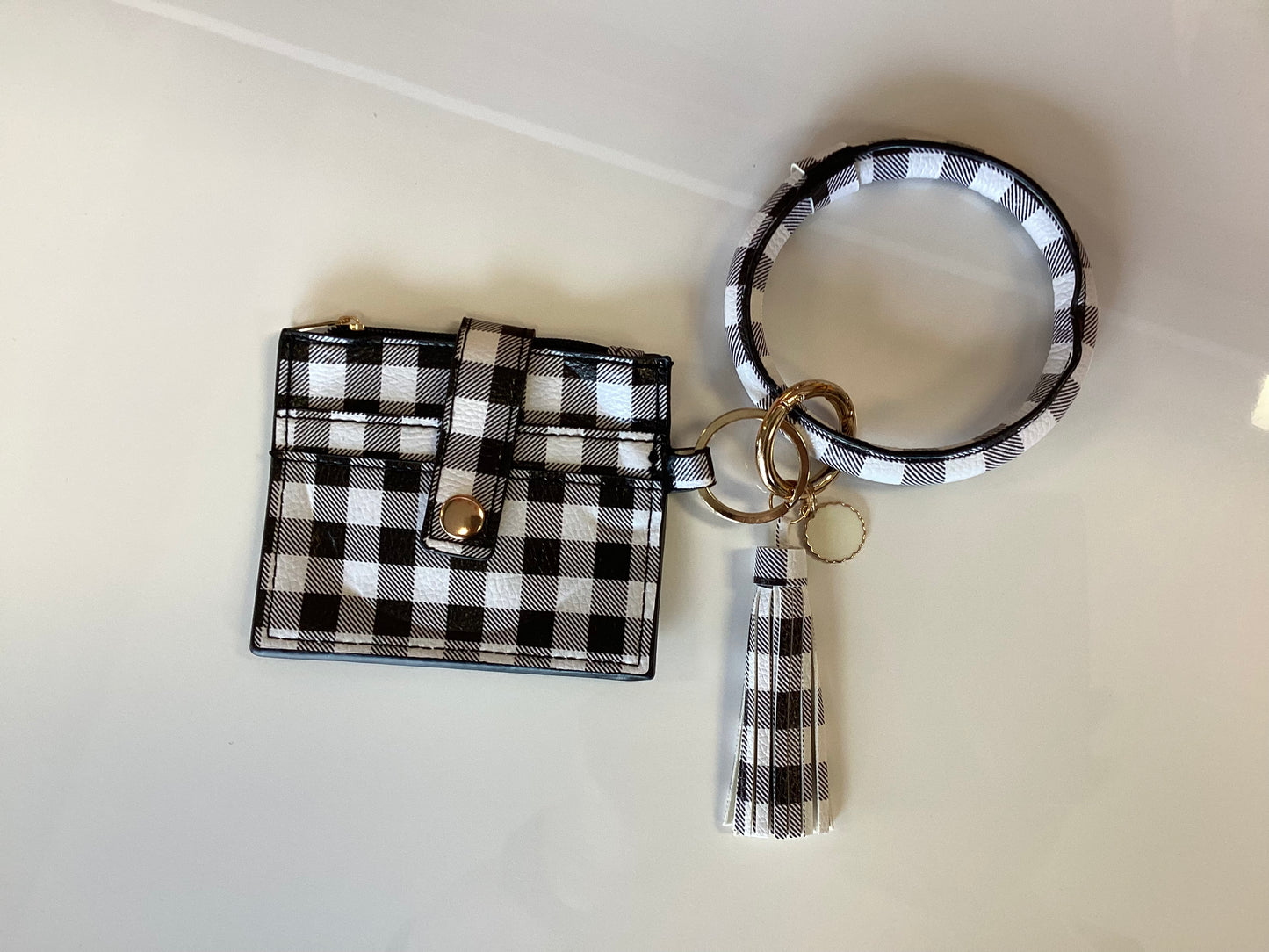 Bangle Keychain and Wallet with ID Window