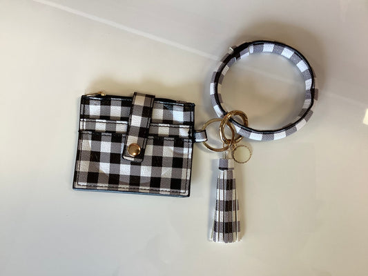 Bangle Keychain and Wallet with ID Window