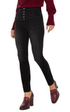 Liverpool Abby High Rise Skinny Button Fly with Welt Pockets (28" inseam) (Lost Creek)