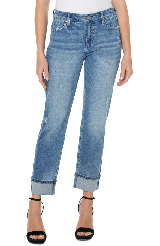 Liverpool Marley Girlfriend (27" rolled/30" inseam) (Downey)