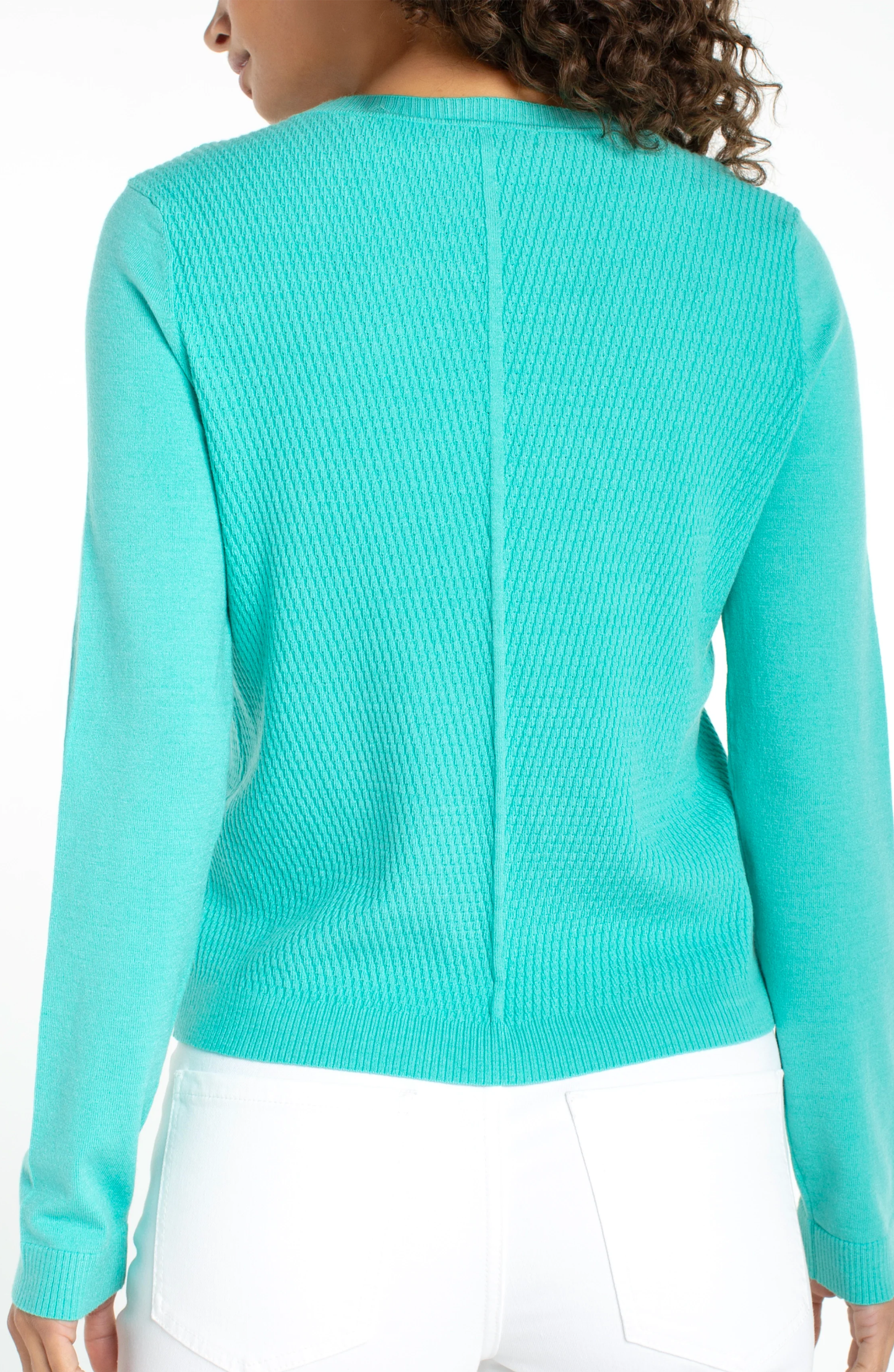 Liverpool Long Sleeve Crew Neck Sweater (Waterfall Teal)