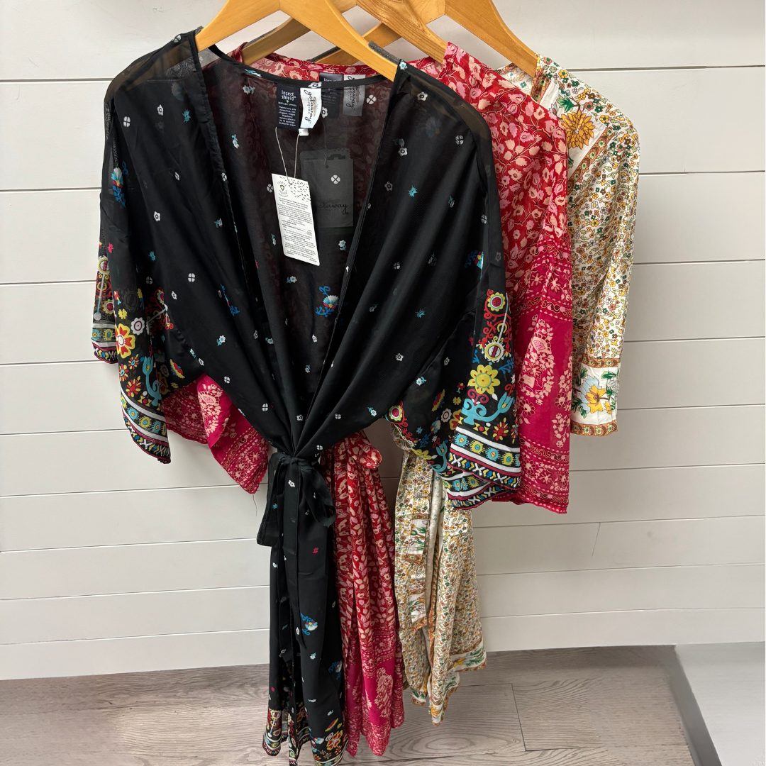Sheer Insect Repelling Getaway Kimono