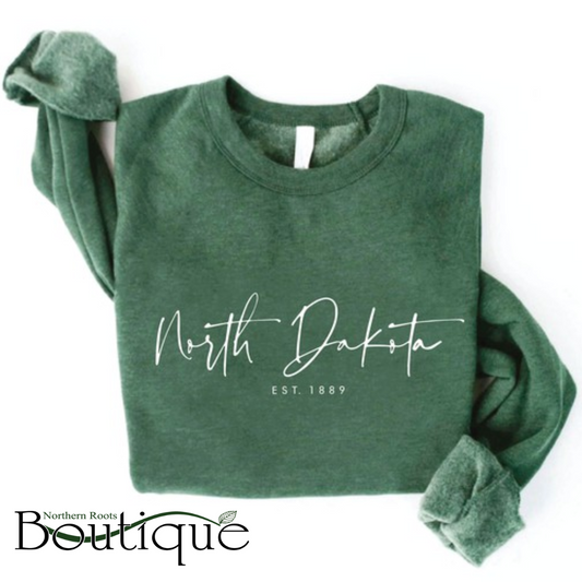 North Dakota Est. 1889 Graphic Fleece Sweatshirt